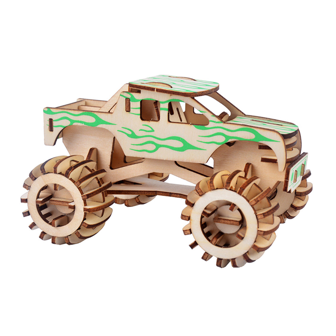 Monster Truck 3D Wood Assembly Kit