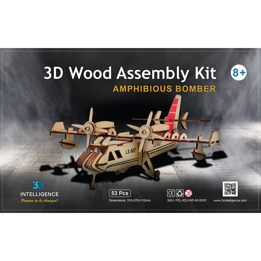 Amphibious Bomber 3D Wood Assembly Kit