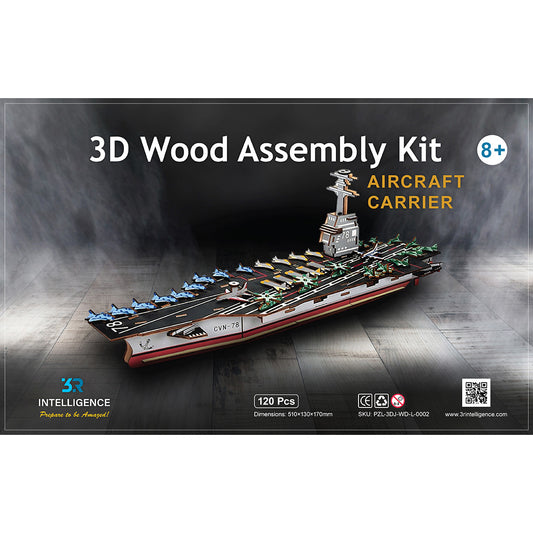 Aircraft Carrier 3D Wood Assembly Kit