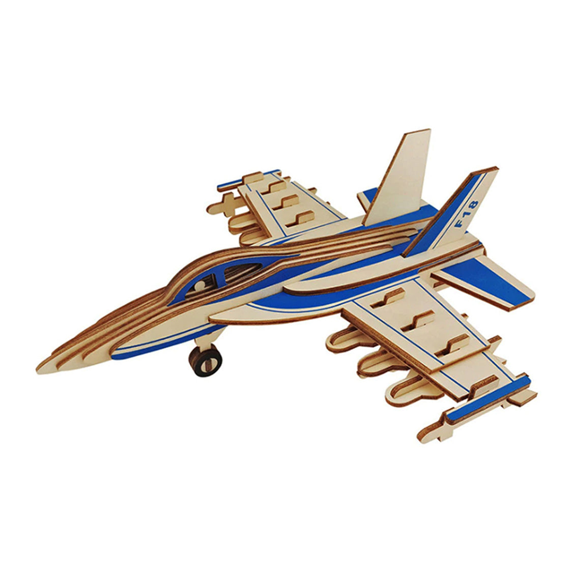 F-18 Hornet Bomber 3D Wood Assembly Kit