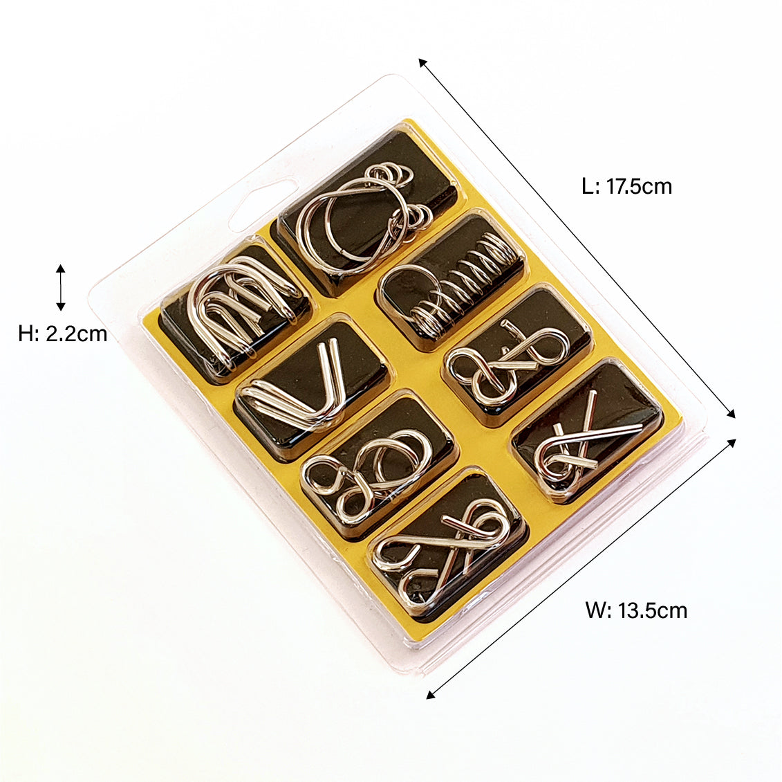 Yellow Wire Ring Set