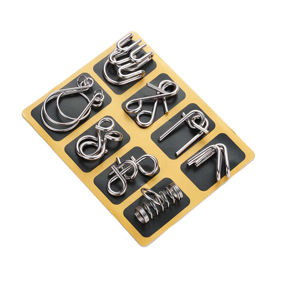 Yellow Wire Ring Set