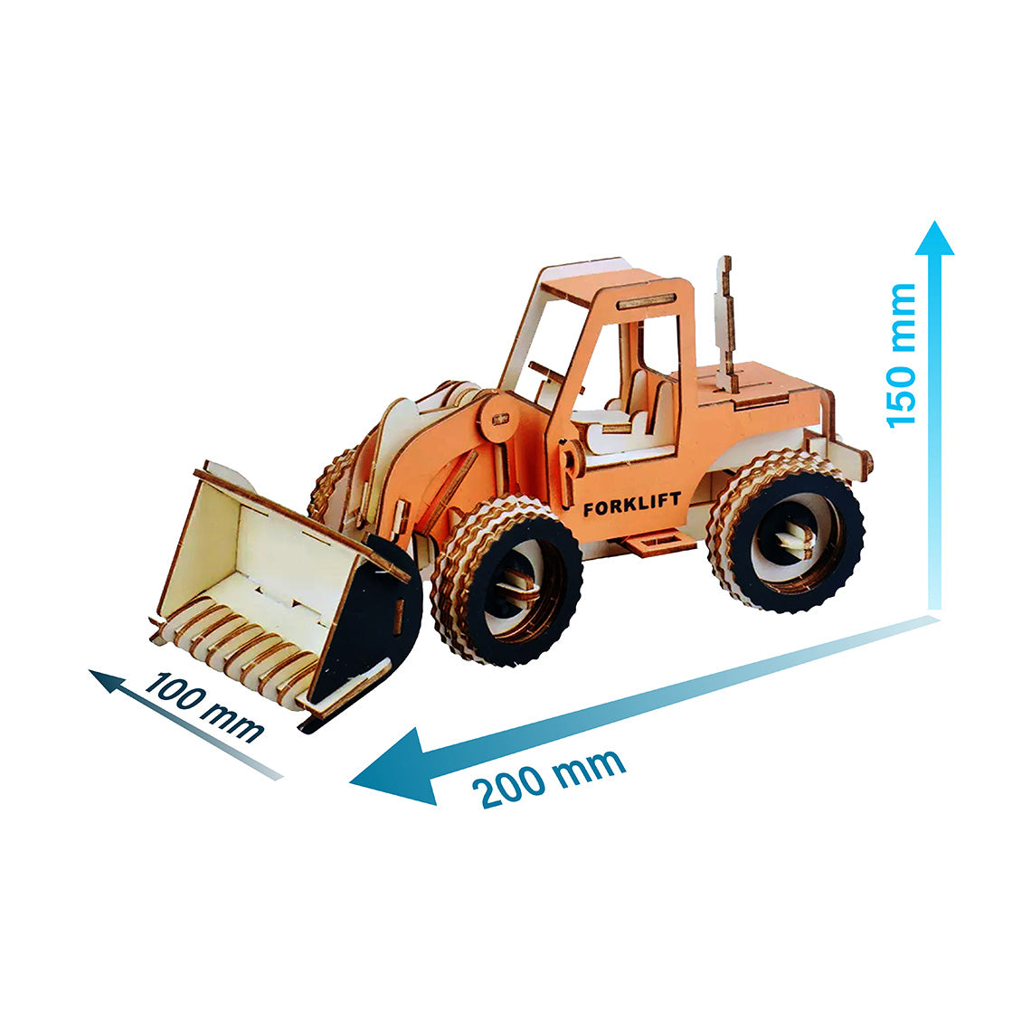 Forklift 3D Wood Assembly Kit