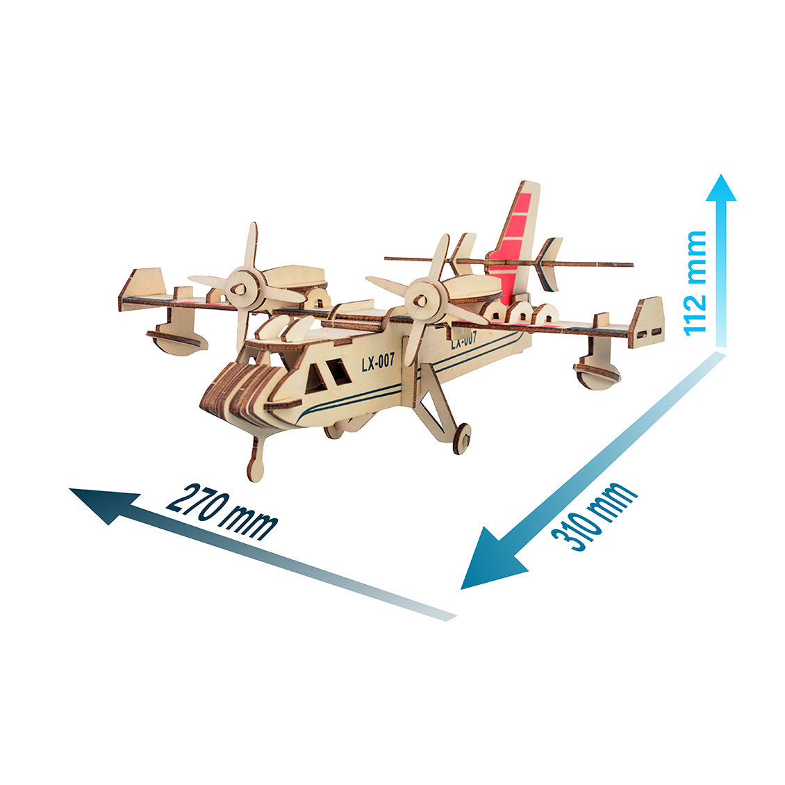 Amphibious Bomber 3D Wood Assembly Kit