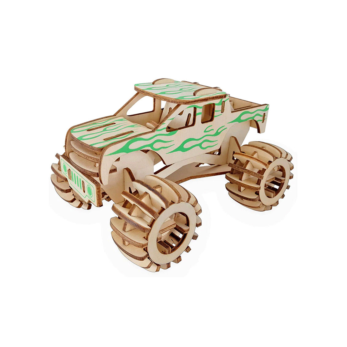 Monster Truck 3D Wood Assembly Kit